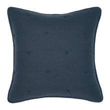 Navy Somerset Cotton Muslin European Pillowcase